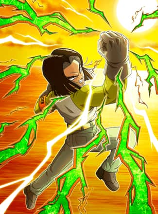 人造人間17号のカード絵(立ち絵)