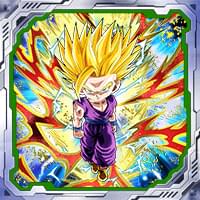 シールNo.873「フルパワーの激突」超サイヤ人2孫悟飯(少年期)