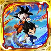 シールNo.859「交差する信念」孫悟空&ベジータ(天使)