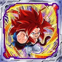 シールNo.875「強大無比の超パワー」超サイヤ人4ゴジータ